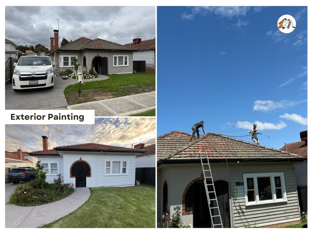 Exterior house painting before and after — Master of Colours Melbourne